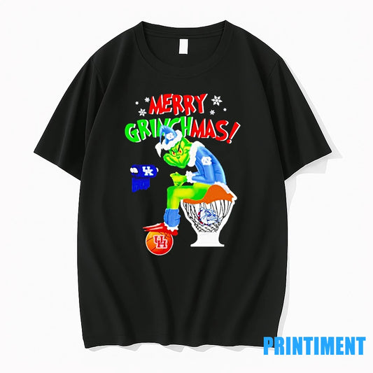 North Carolina Tar Heels The Grinch Georgia Bulldogs Toilet Kentucky Wildcats Toilet Paper Merry Grinchmas