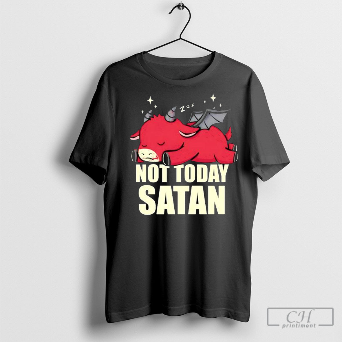 Not Today Satan Cute Horned Cow Shirts