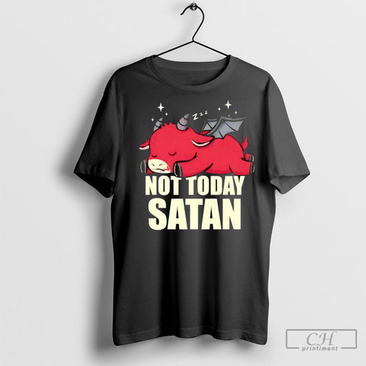 Not Today Satan Cute Horned Cow Shirts