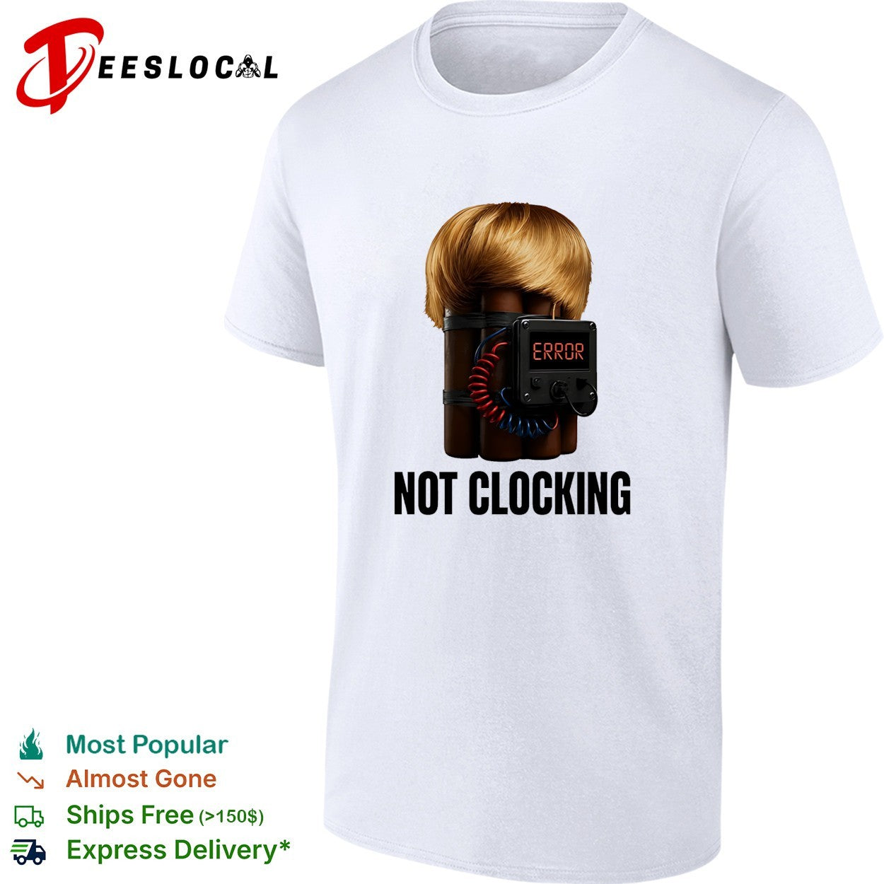 Not clocking error bomb meme shirt