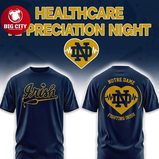 Notre Dame Fighting Irish 2026 Healthcare Appreciation Night NCAA Two Sided Shirt
