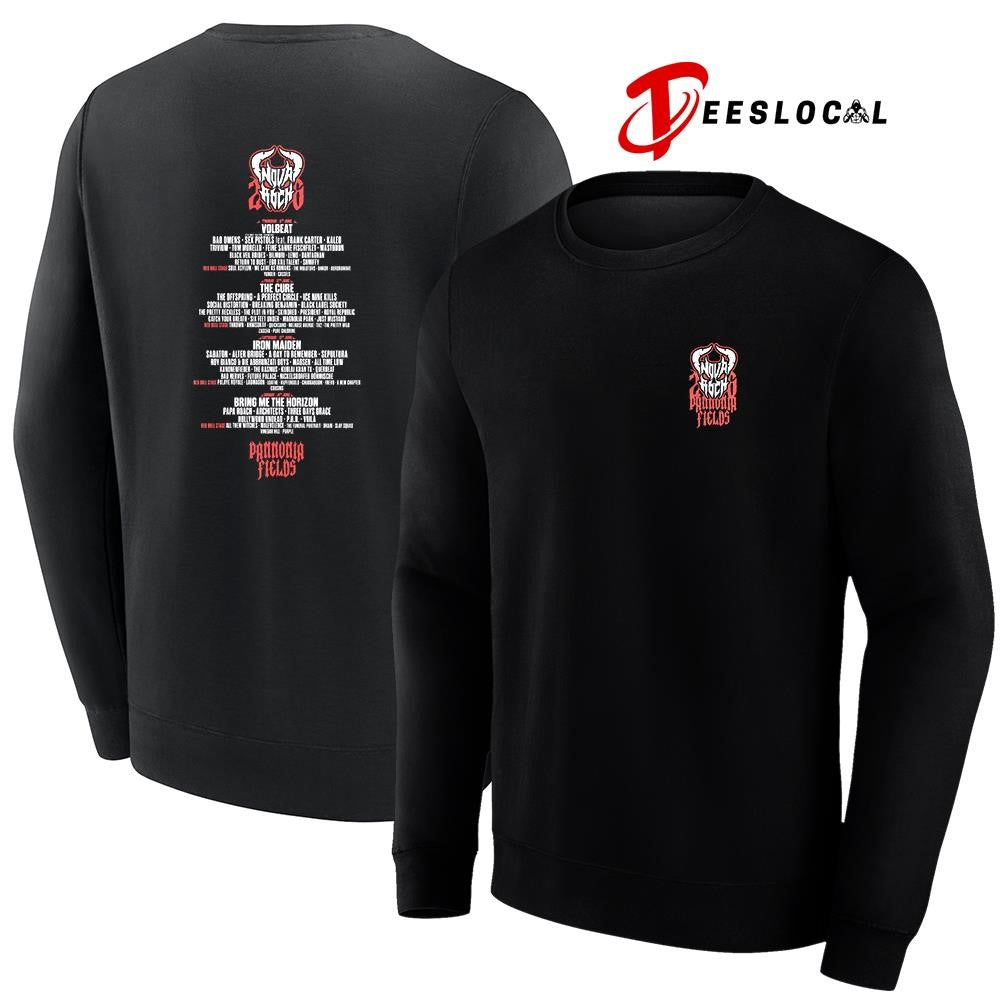 Nova Rock Pannonia Fields Deamon lineup graphic shirt
