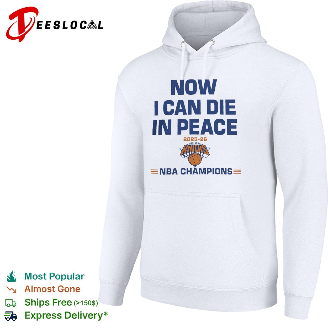 Now I can die in peace 2025 26 New York Knicks NBA Champions shirt