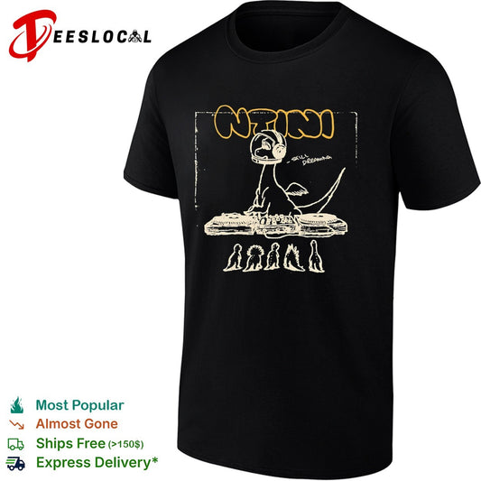 Ntini Still Dreaming Dinosaur DJ Turntables Space Helmet Music shirt