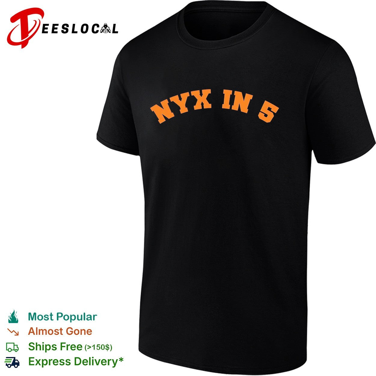 Nyx in 5 New York Knicks NBA parody shirt