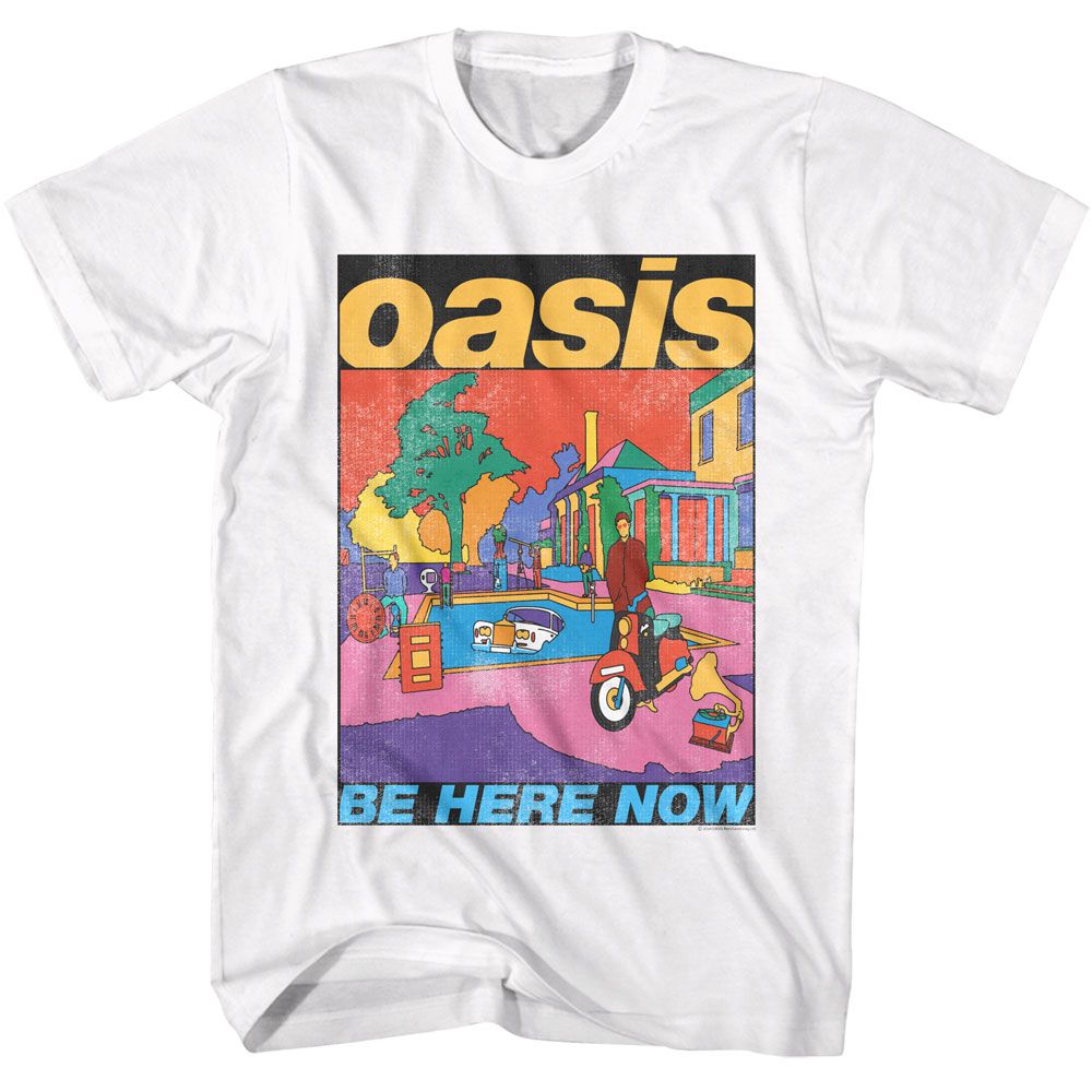 Oasis - Be Here Now - American Classics - Adult Short Sleeve T-Shirt - clothing by TeeHivey.com (Image 1)