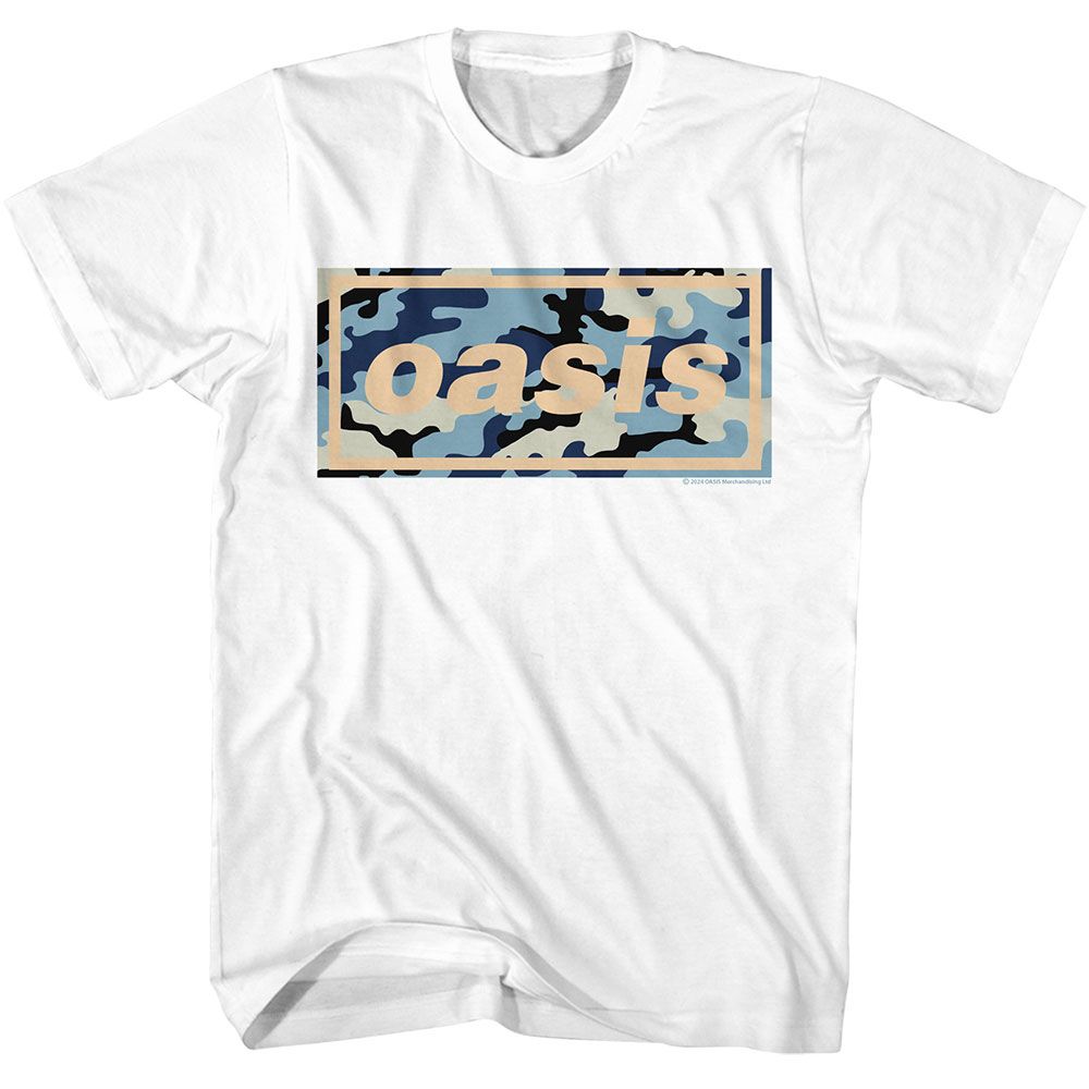Oasis - Camo Logo - American Classics - Adult Short Sleeve T-Shirt - clothing by TeeHivey.com (Image 1)