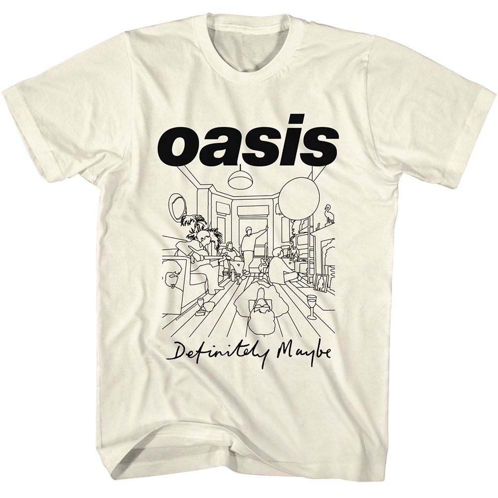 Oasis - Lineart Room - American Classics - Adult Short Sleeve T-Shirt - clothing by TeeHivey.com (Image 1)