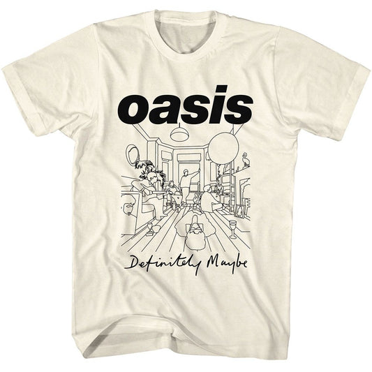 Oasis - Lineart Room - American Classics - Adult Short Sleeve T-Shirt - clothing by TeeHivey.com (Image 1)