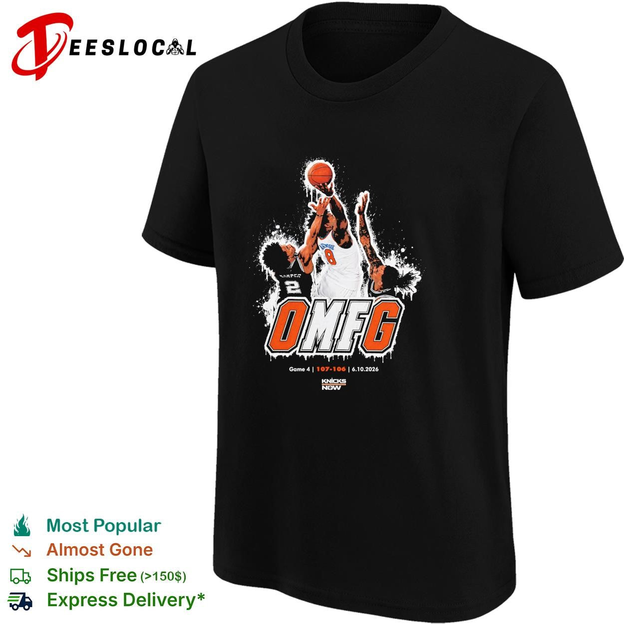 OG Anunoby Miles McBride New York Knicks OMFG Game 4 107-106 4-10-2026 shirt
