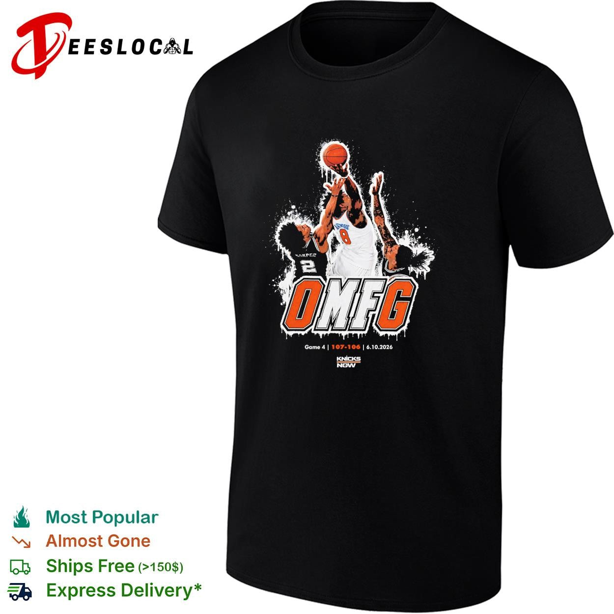 OG Anunoby Miles McBride New York Knicks OMFG Game 4 107-106 4-10-2026 shirt