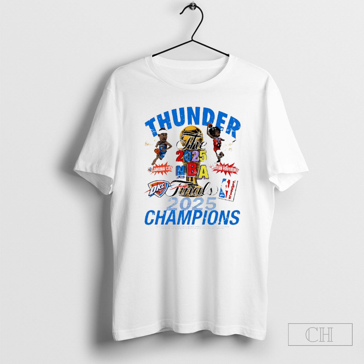 Okc Thunder Western Conference 2025 Nba Finals Champions Signatures Shirts