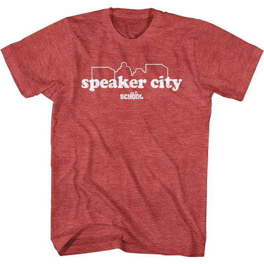 Oldschool - Speaker City - Short Sleeve - Heather - Adult - T-Shirt - clothing by TeeHivey.com