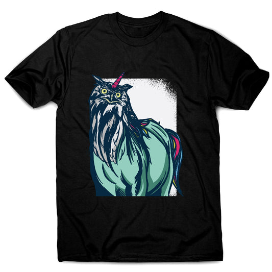 Owl unicorn - men's funny premium t-shirt
