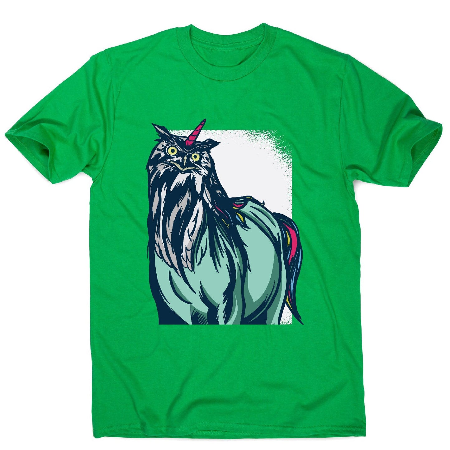 Owl unicorn - men's funny premium t-shirt