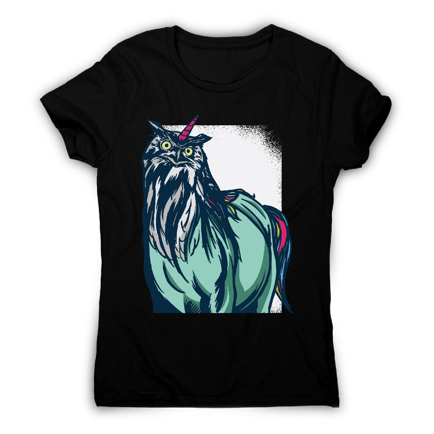 Owl unicorn - women's funny premium t-shirt