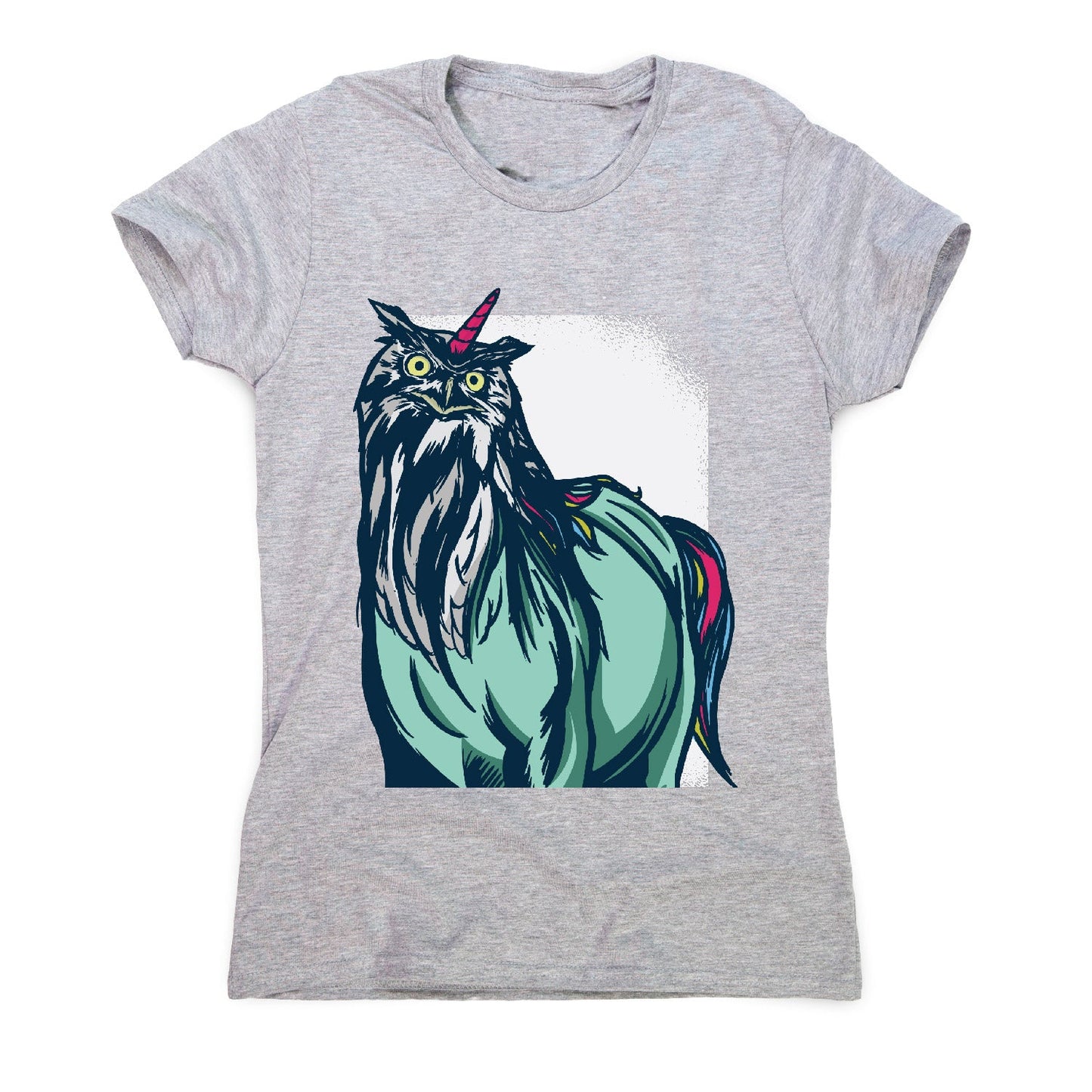Owl unicorn - women's funny premium t-shirt