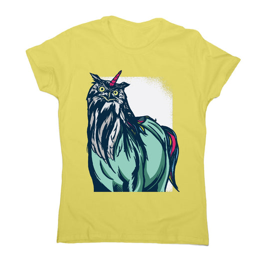 Owl unicorn - women's funny premium t-shirt