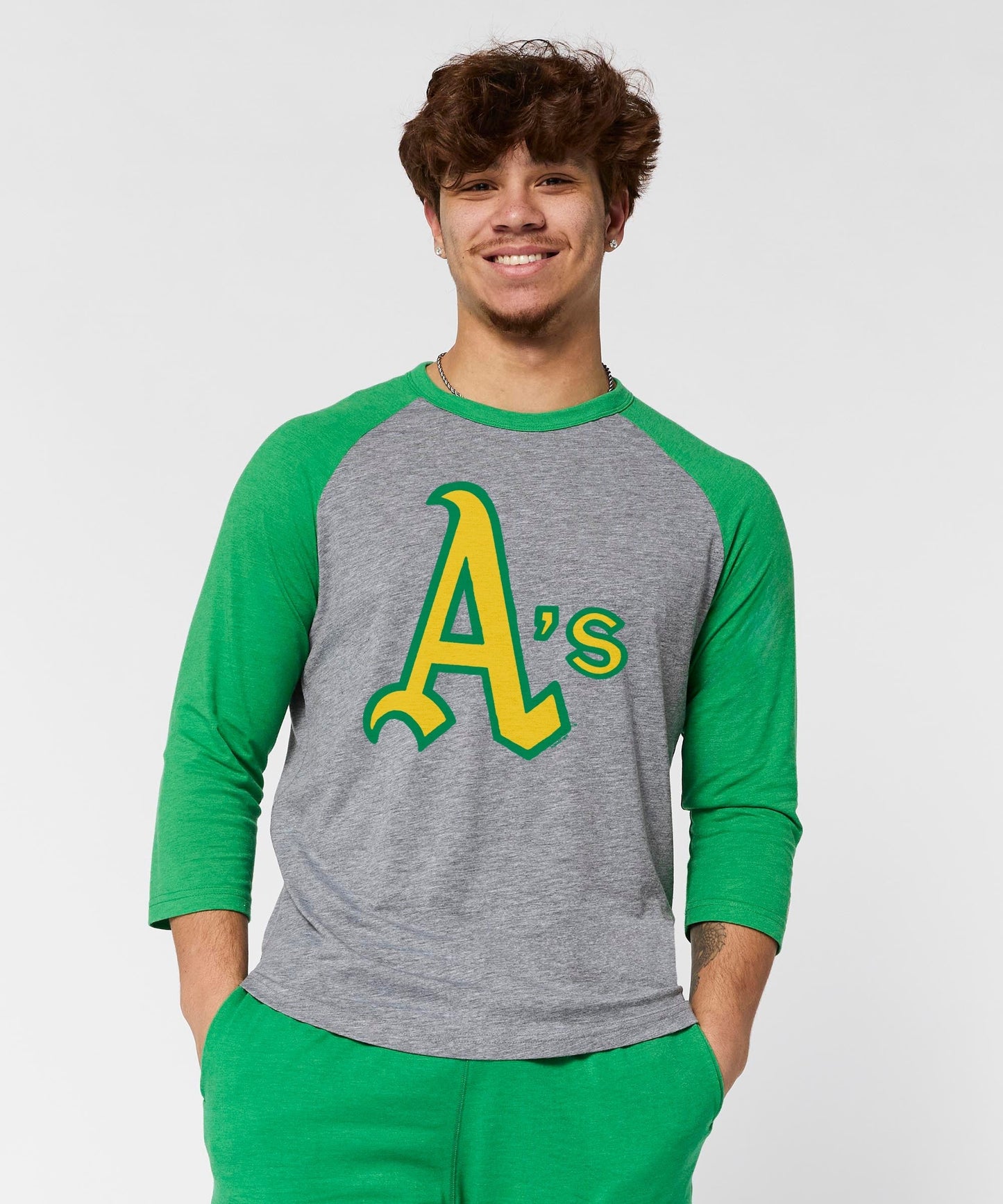 Oakland Athletics Jersey Logo '70 Raglan