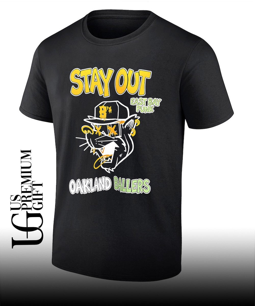 Oakland Ballers Stay Out East Bay Punk B’s mascot shirt