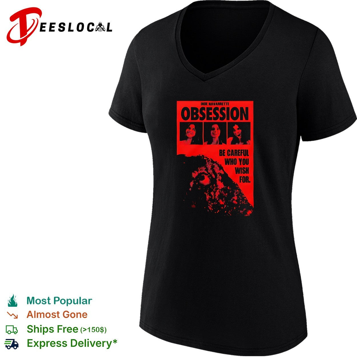 Obsession be careful who you wish for horror movie poster shirt