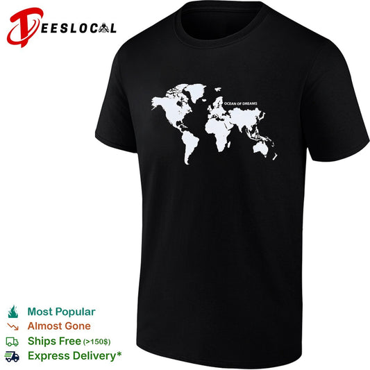 Ocean of dreams world map shirt