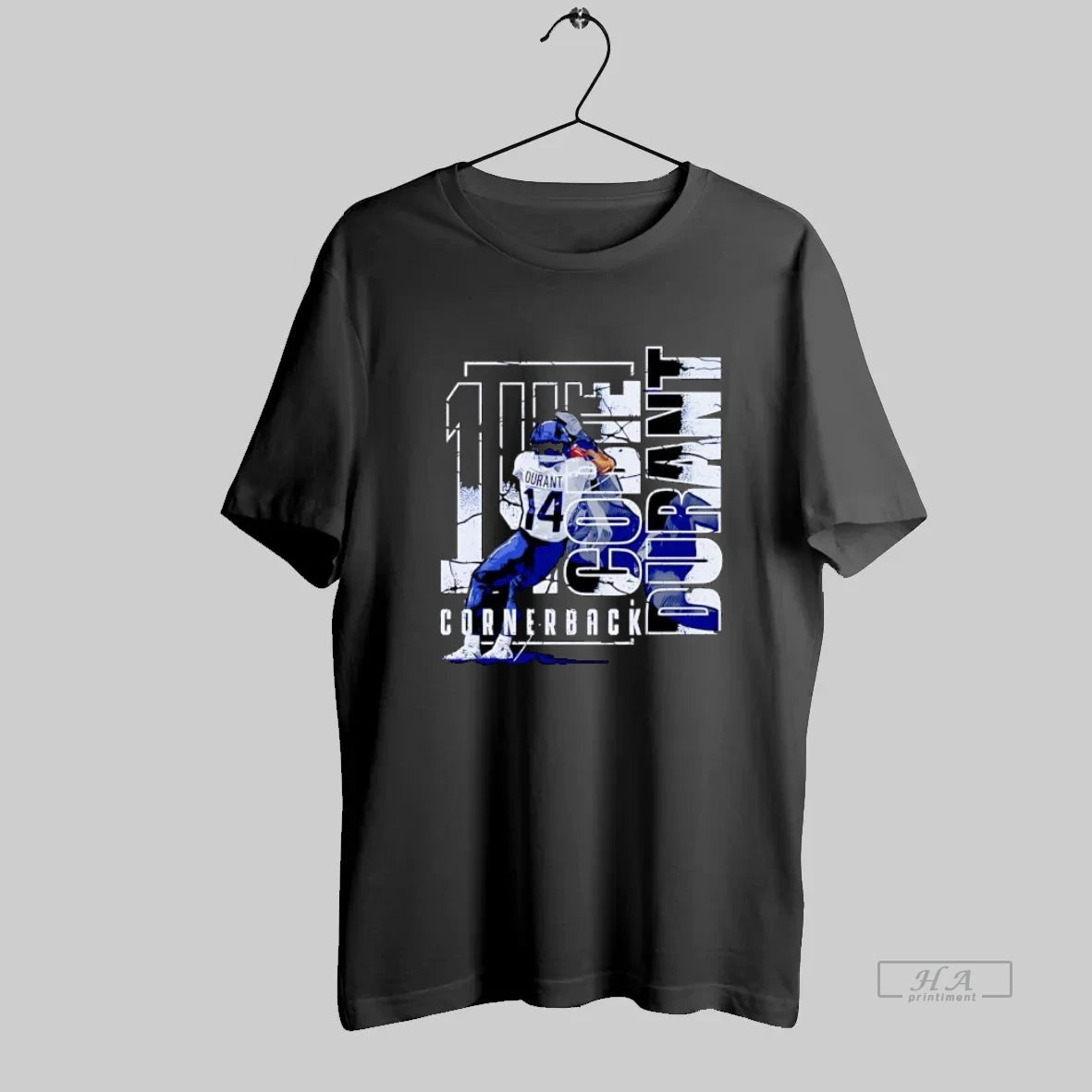 Official 14 Go Durant Cornerback Football Player Graphic - clothing by TeeHivey.com