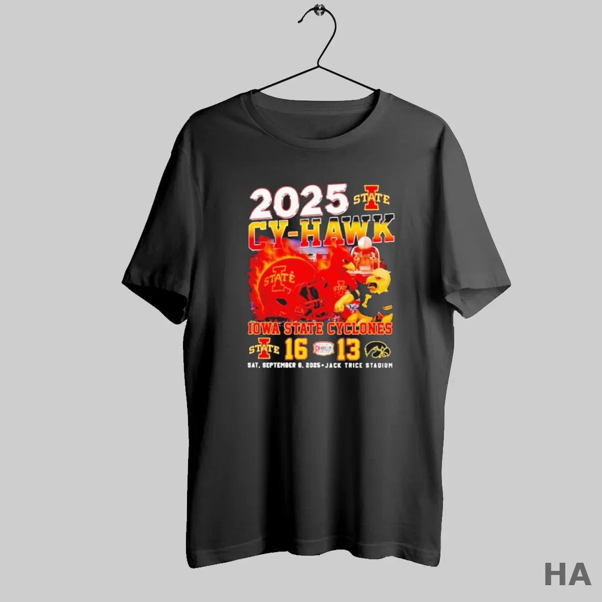 Official 2025 Cy Hawk Iowa State Cyclones 16 13 Iowa Hawkeyes Masco - clothing by TeeHivey.com