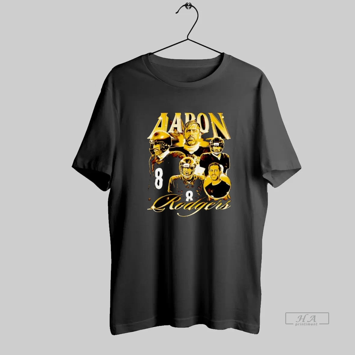 Official Aaron Rodgers 8 Vintage Football Player Collage Graphic - clothing by TeeHivey.com
