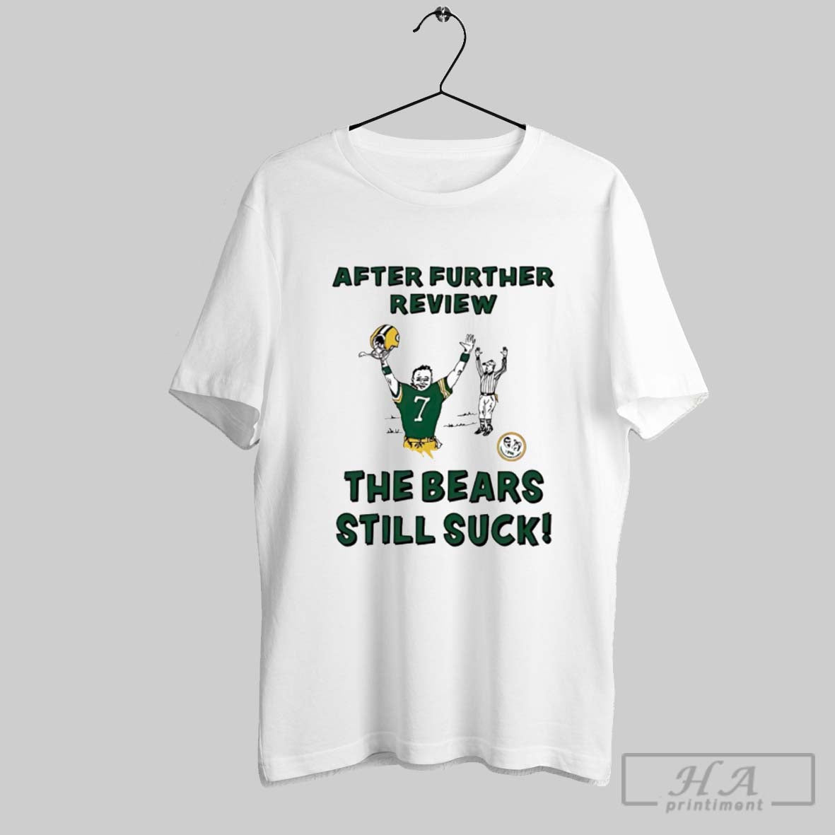 Official After Further Review The Bears Still Suck White Poster - clothing by TeeHivey.com