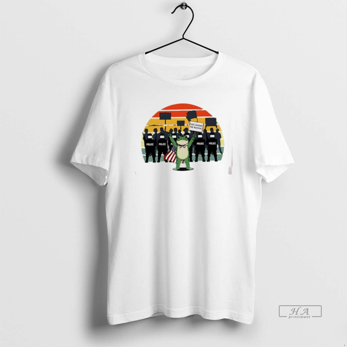 Official American Flag Protest Rage Against The Machine Frog - clothing by TeeHivey.com
