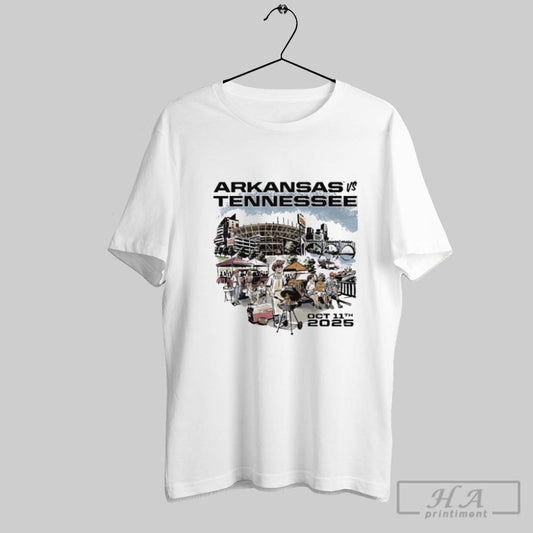 Official Arkansas Razorbacks Vs Tennessee Volunteers Game Day October 11th 2025 Painting - clothing by TeeHivey.com