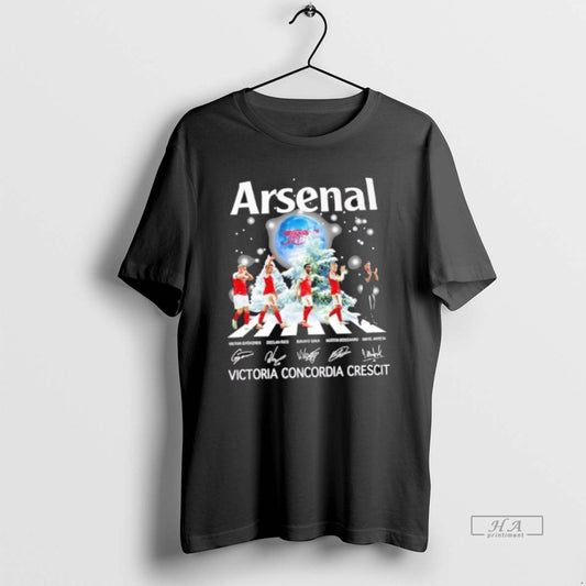 Official Arsenal Mikel Arteta And Players Abbey Road Victoria Concordia Crescit - clothing by TeeHivey.com