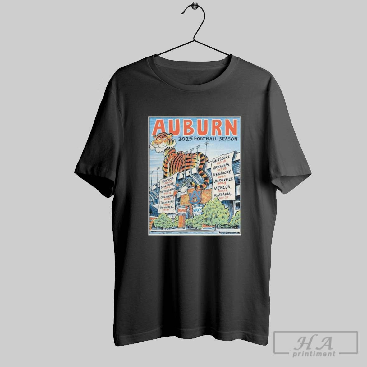 Official Auburn Tigers 2025 Season List - clothing by TeeHivey.com