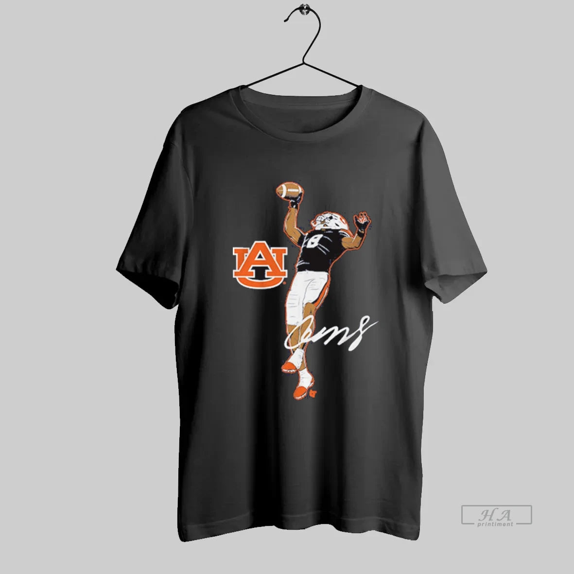 Official Auburn Tigers Football Ncaa Cam Coleman Superstar Pose Signature - clothing by TeeHivey.com