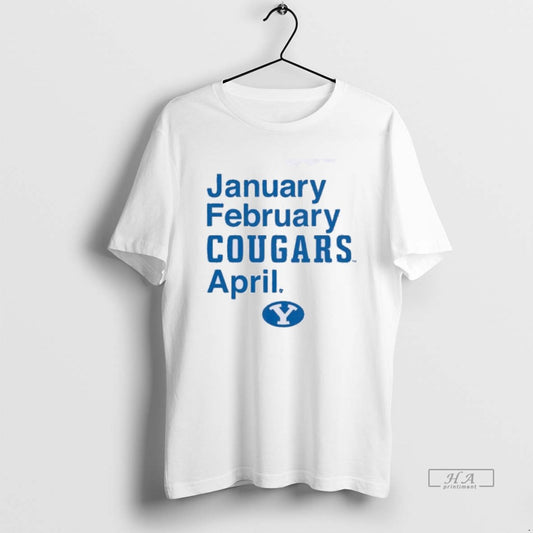 Official Byu Basketball January February Cougars April - clothing by TeeHivey.com