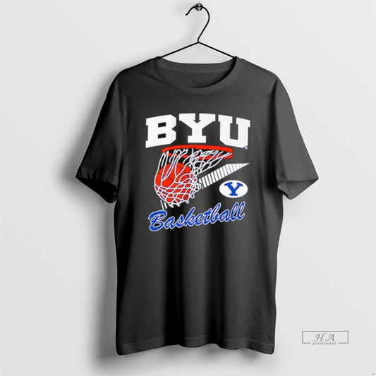Official Byu Basketball Retro Swish - clothing by TeeHivey.com