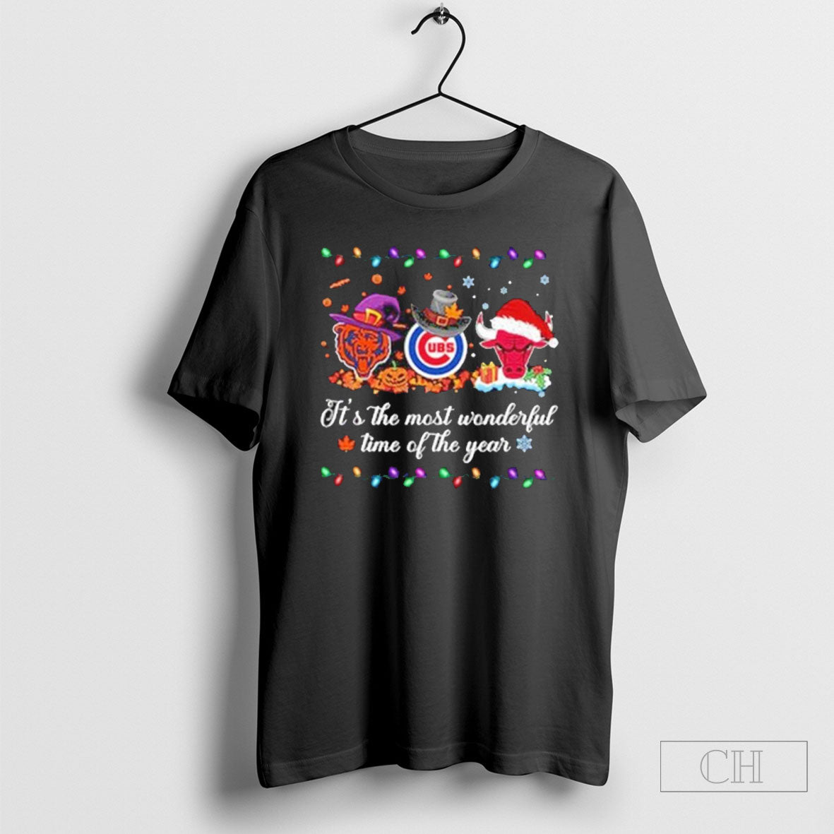 Official Bears Bulls Cubs Logo Its The Most Wonderful Time Of The Year Sweater Tee