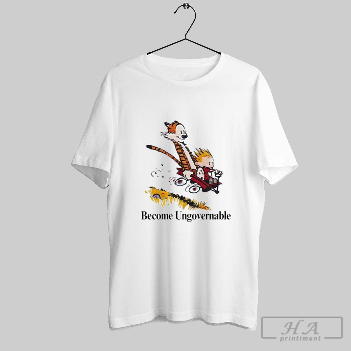 Official Become Ungovernable Calvin And Hobbes Tiger - clothing by TeeHivey.com