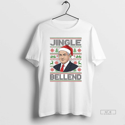 Official Benjamin Netanyahu Jingle Bell End Ugly Christmas - clothing by TeeHivey.com