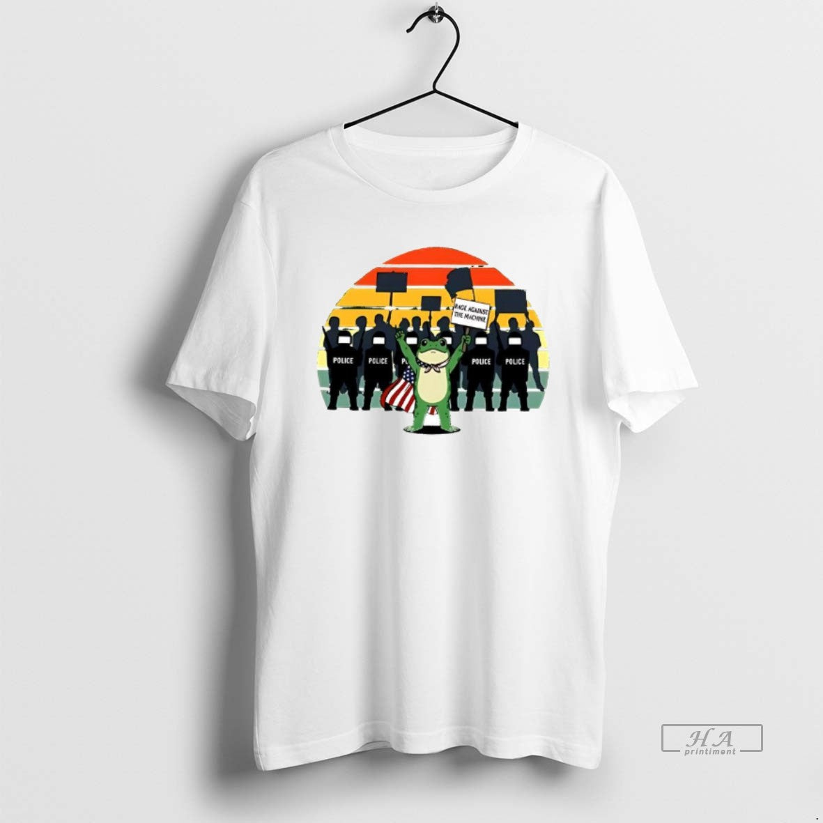 Official Best American Flag Protest Rage Against The Machine Frog - clothing by TeeHivey.com