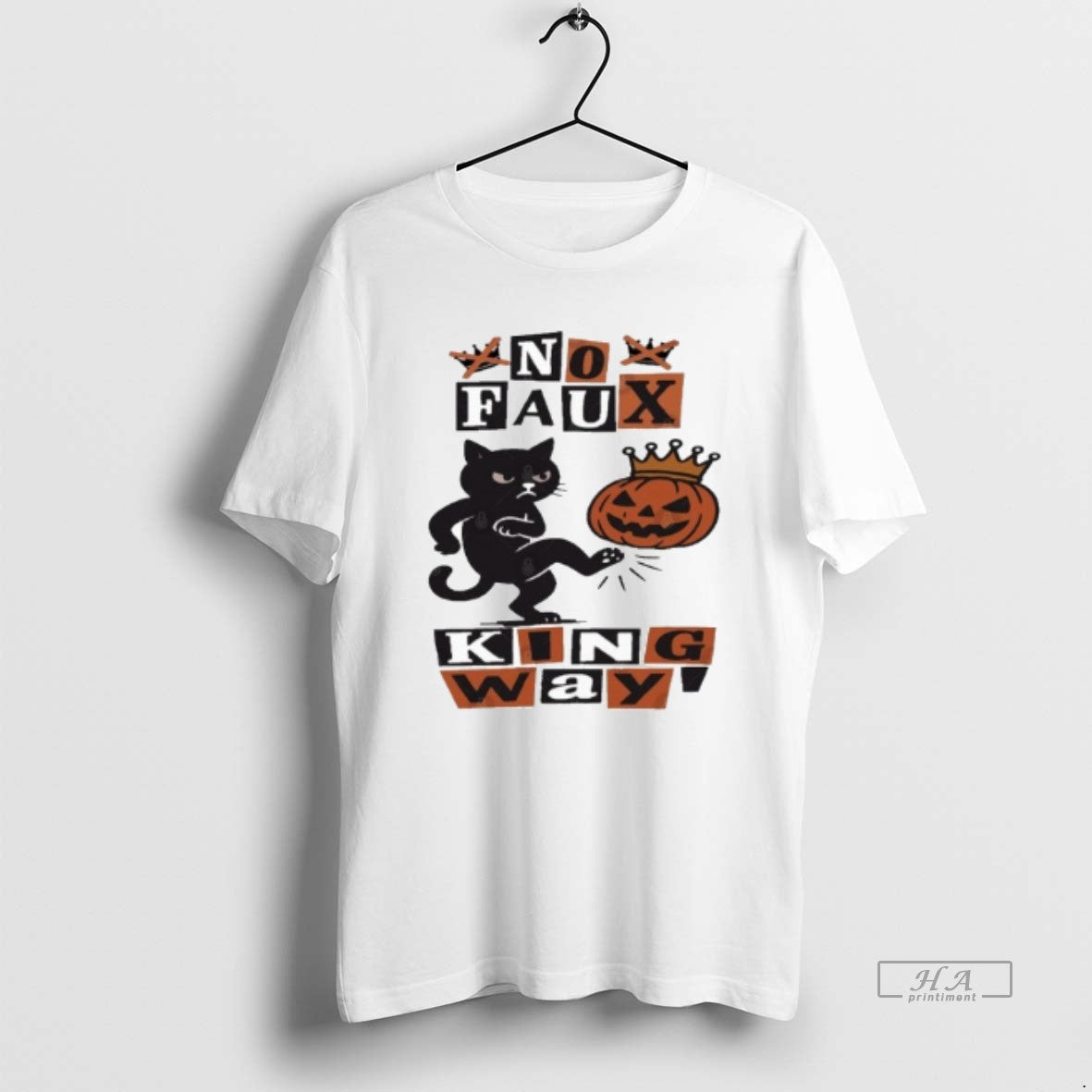 Official Black Cat Halloween No Kings Protest - clothing by TeeHivey.com