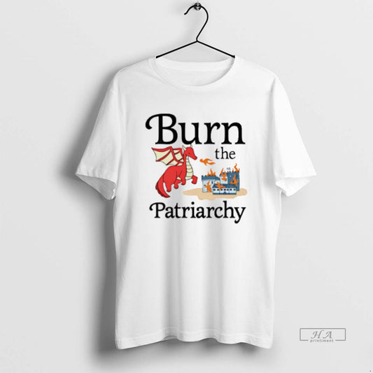 Official Burn The Patriarchy Fire Breathing Dinosaurs - clothing by TeeHivey.com
