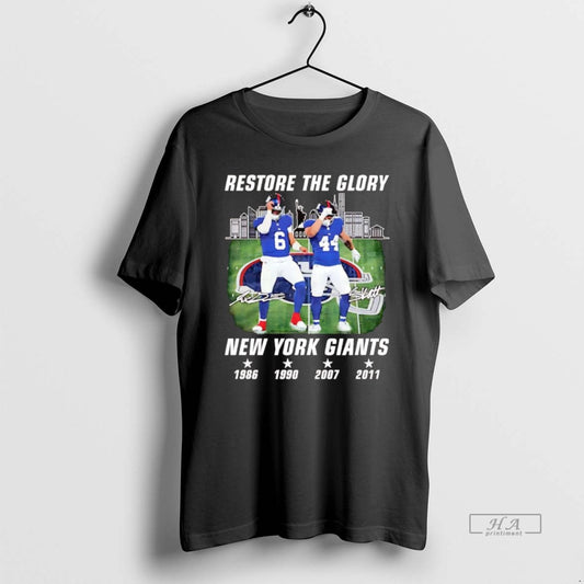 Official Cam Skattebo And Jaxson Dart Restore The Glory New York Giants - clothing by TeeHivey.com