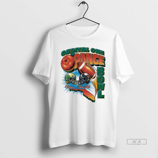 Official Capital One Orange Bowl 2026 Oregon Vs Texas Tech Vintage Retro Matchup - clothing by TeeHivey.com