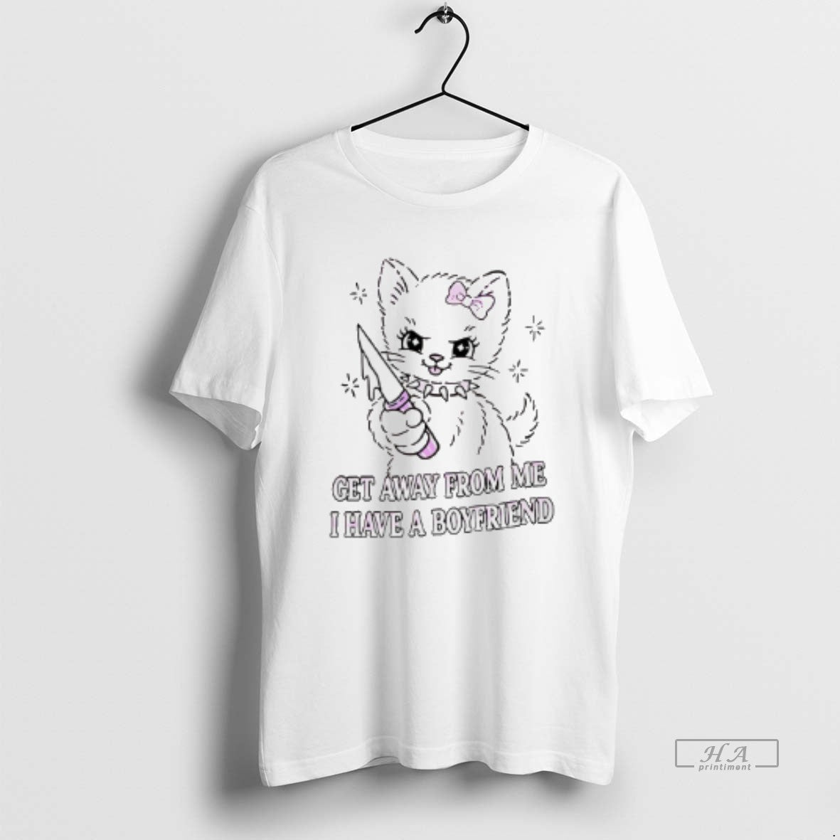 Official Cat Get Away From Me I Have A Boyfriend - clothing by TeeHivey.com