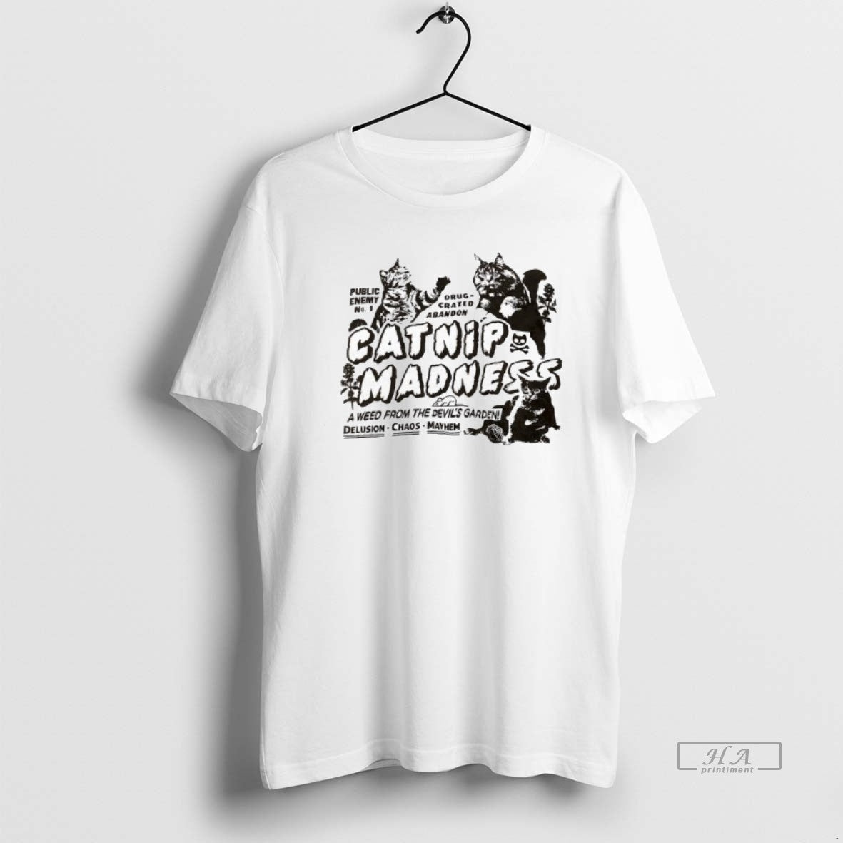 Official Catnip Madness Public Enemy No 1 Drug Crazed Abandon - clothing by TeeHivey.com