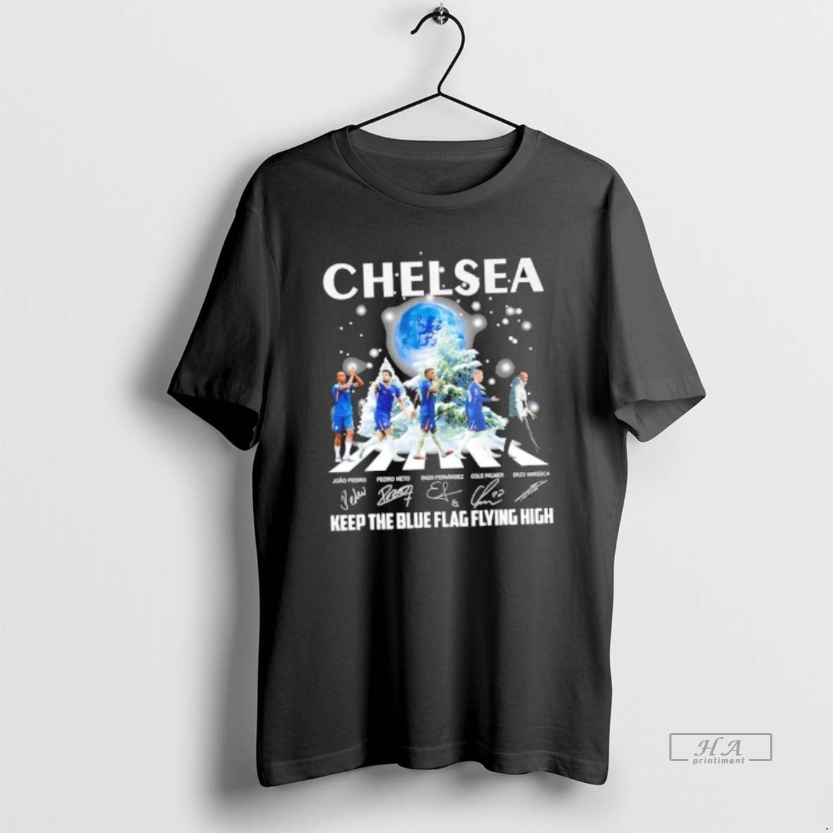 Official Chelsea Enzo Maresca And Players Abbey Road Keep The Blue Flag Flying High - clothing by TeeHivey.com