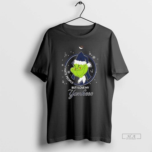 Official Christmas Grinch Santa I Hate People But I Love My New York Yankees Christmas - clothing by TeeHivey.com