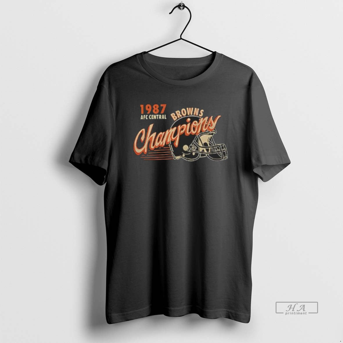 Official Cleveland Browns 1987 Afc Central Champs Helmet - clothing by TeeHivey.com